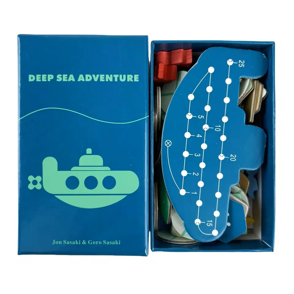 Deep Sea Adventure Game Card Strategy Treasure Hunt Game Card Casual Puzzle Board Game Strategy Card Family Gathering Game Card