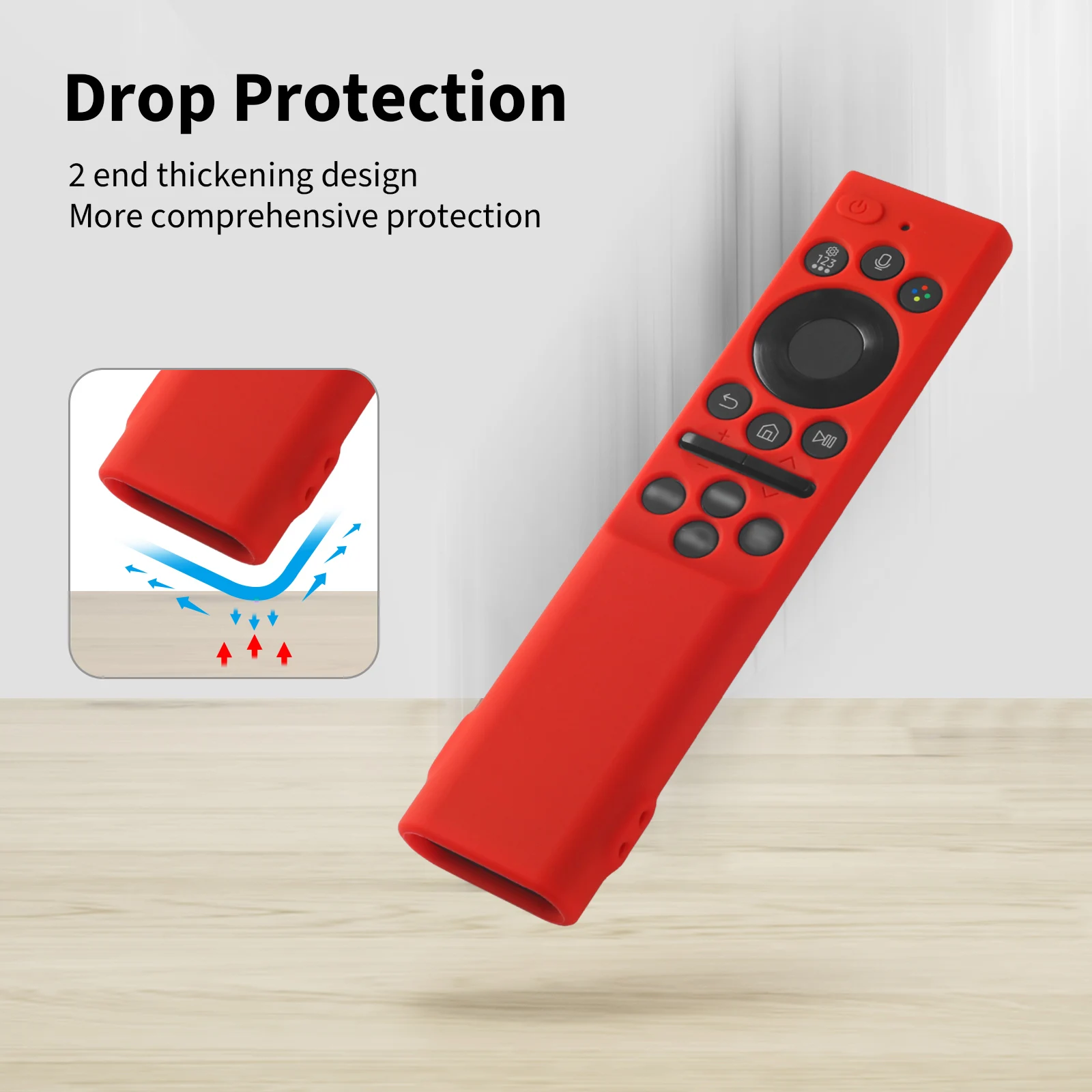 Silicone protective case for Samsung TM2180A/BN59-01363A/01363J/01363C/01363L/01357A voice smart remote control