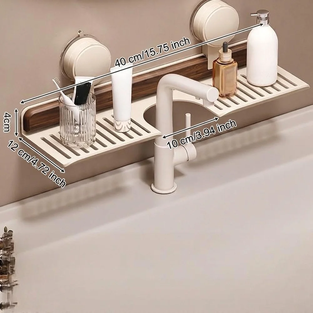 Natural Walnut Suction Shelf Constructed for Long Term Use in Humid Indoor Environments Without Warping or Degradation