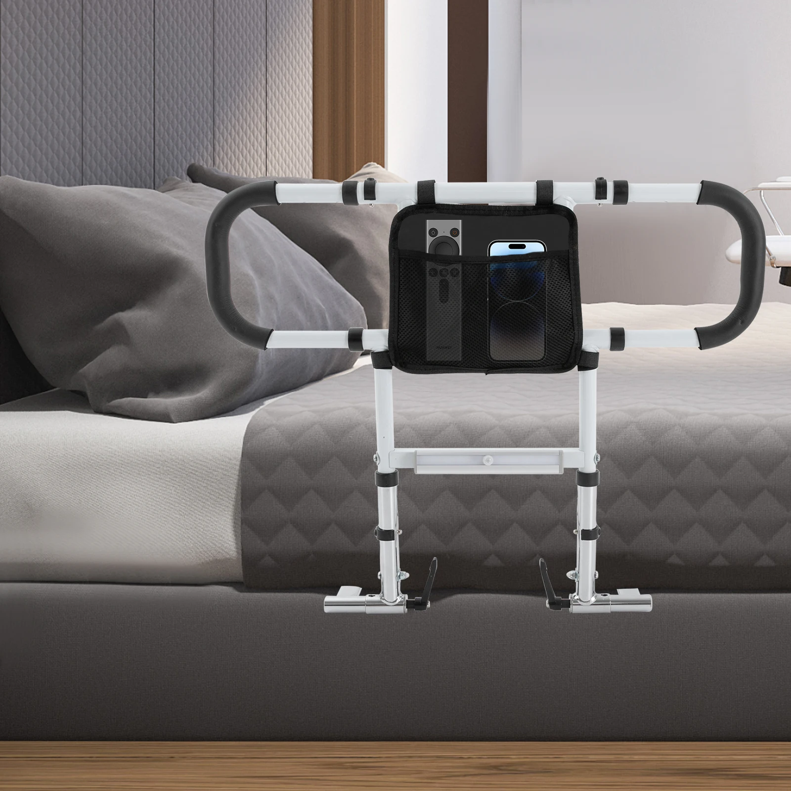 

Поручень для кровати, регулируемая складная защитная ручка, прикроватная опора 53-69 см, помощь для инвалидов пожилых пациентов, больничная домашняя спальня