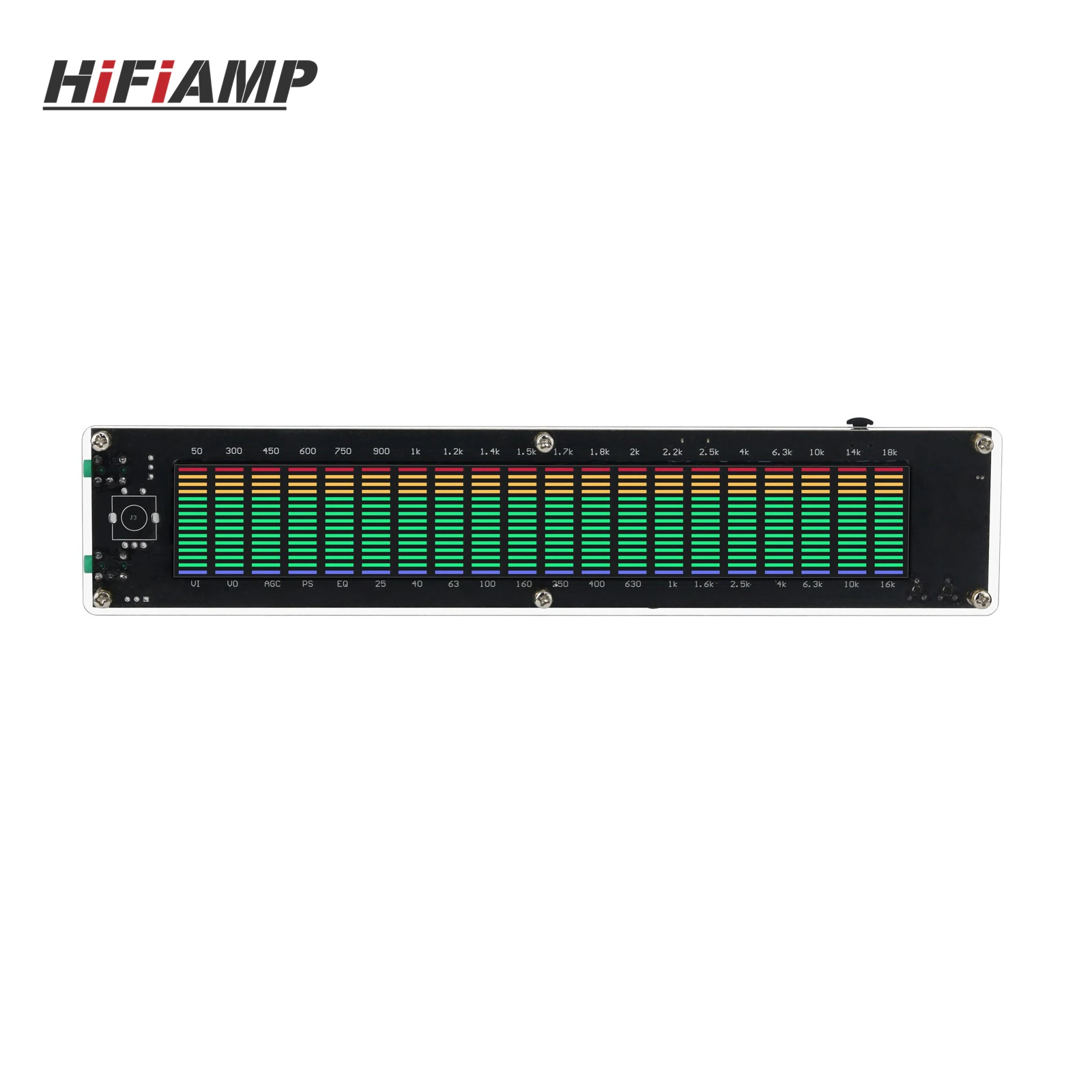 TZT U-15 Music Spectrum Equalizer Display LED Acrylic Shell Music Spectrum Equalizer without DSP