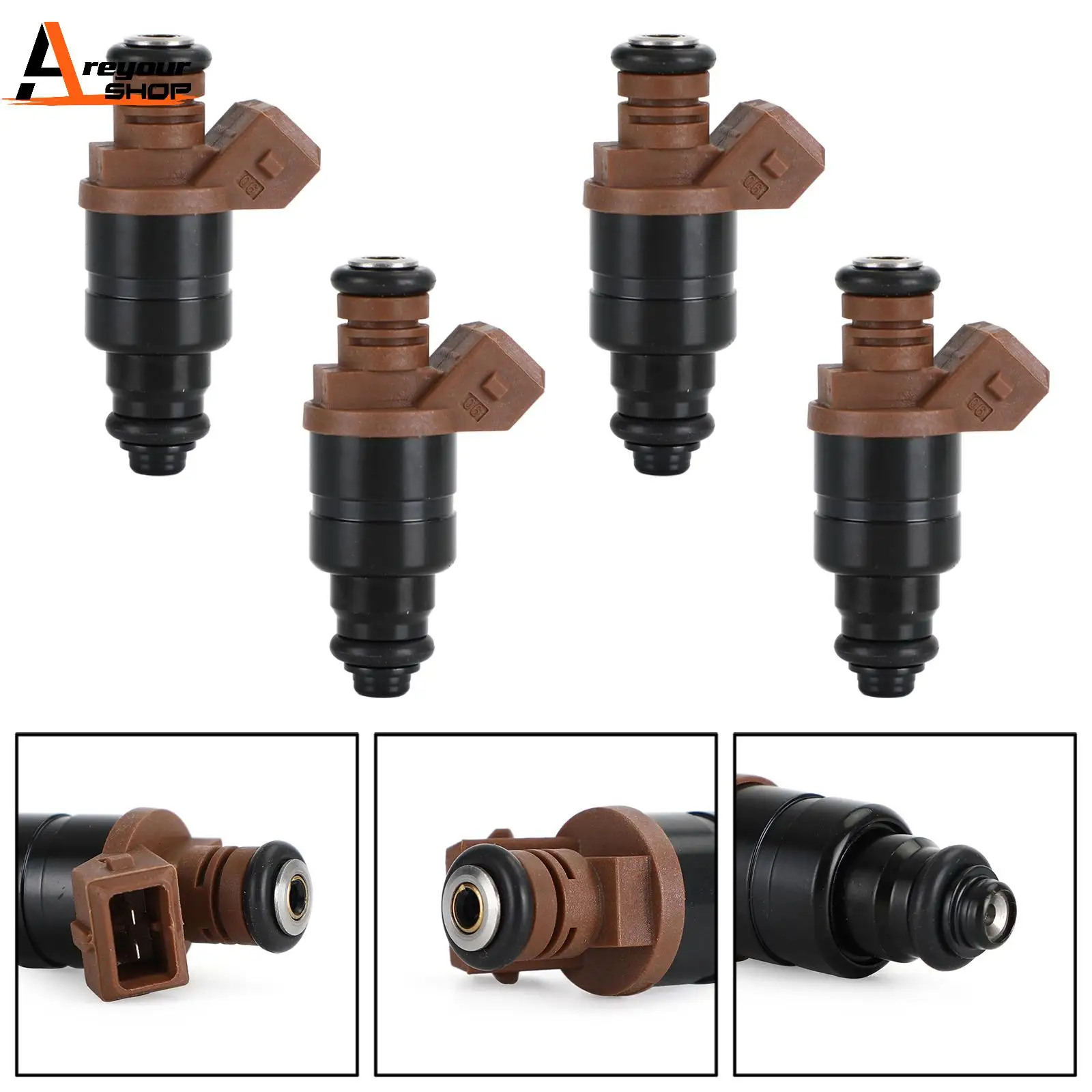 Areyourshop 4PCS Fuel Injectors Fit For Daewoo Lacetti Gasolina 1.4L For Chevrolet Lacetti J200 1.6L 96332261 25182404 Car Parts