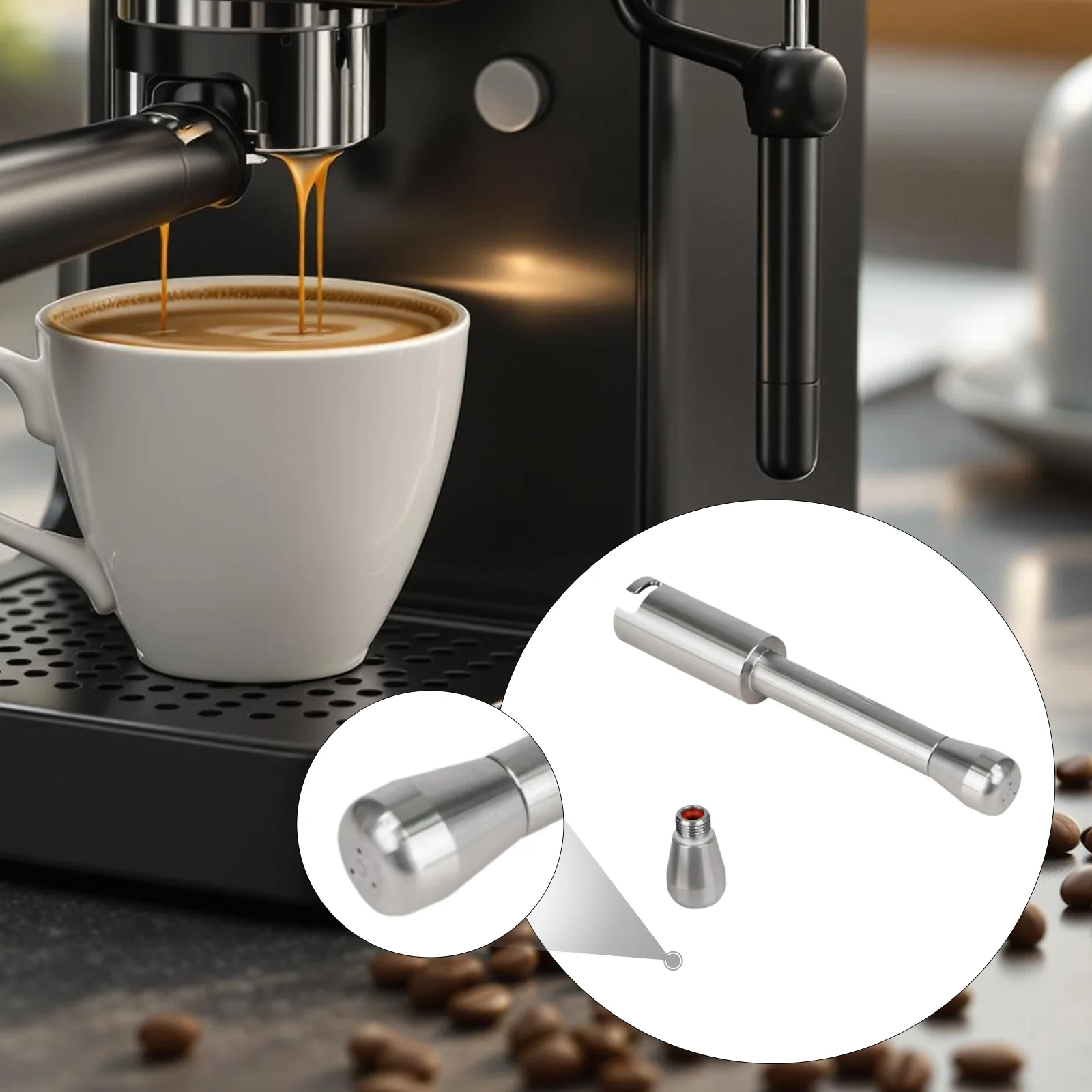 Coffee Maker Steam Nozzle Espresso Machine Accessory Easy to Use Sturdy 3 Hole Multiple Holes Tip Milk Frothing Nozzle for EC685