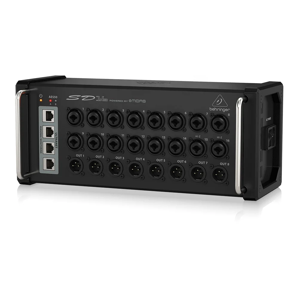 Behringer SD16 Stage Box 16 Inputs 8 Outputs Digital Snake 4-Port Connection for P16 Monitor Connection Stage Music Equipment