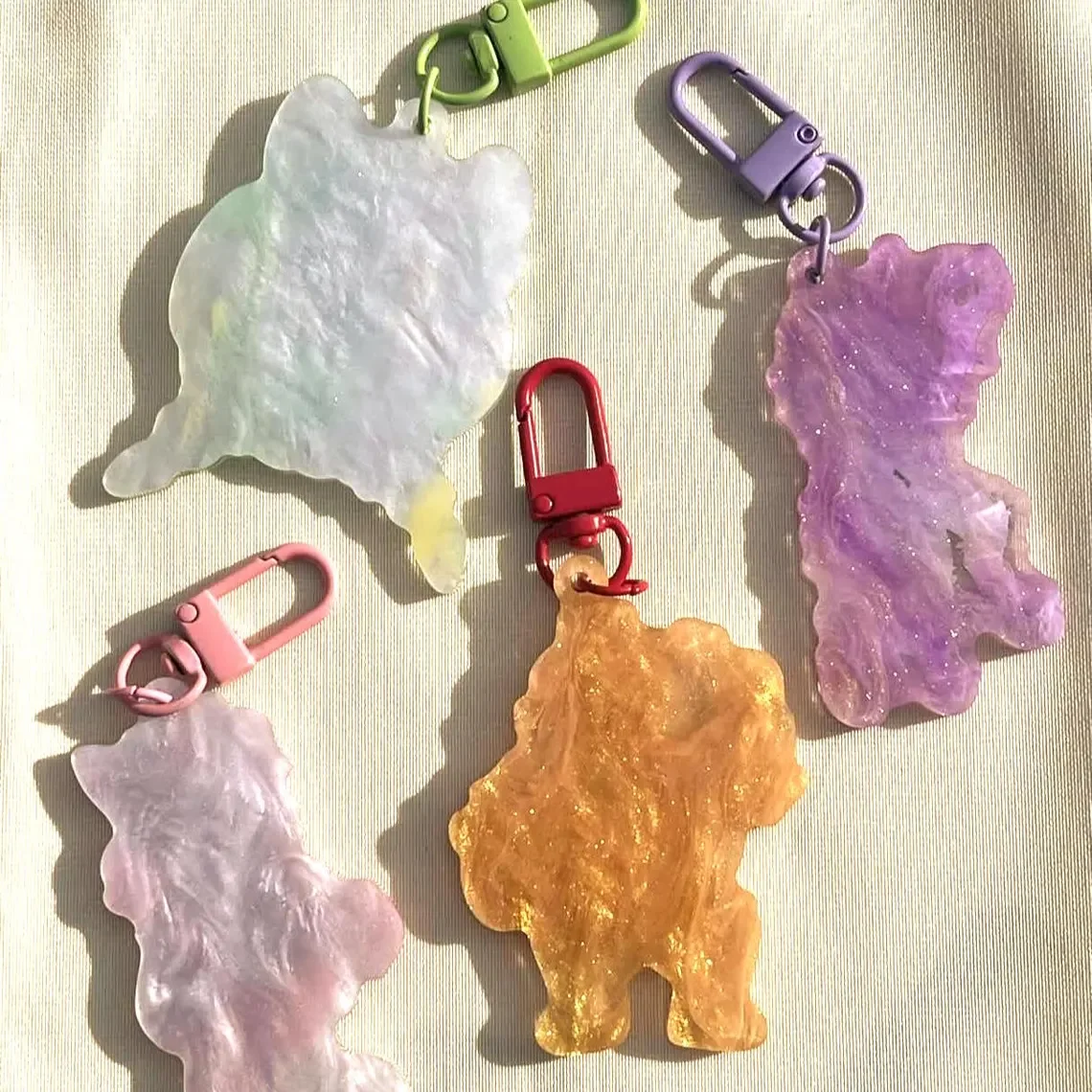Arcadien FFXIV Team Instance Boss Pearl Acrylic Pendant Collectible Gaming Keychain for Adventure Fans
