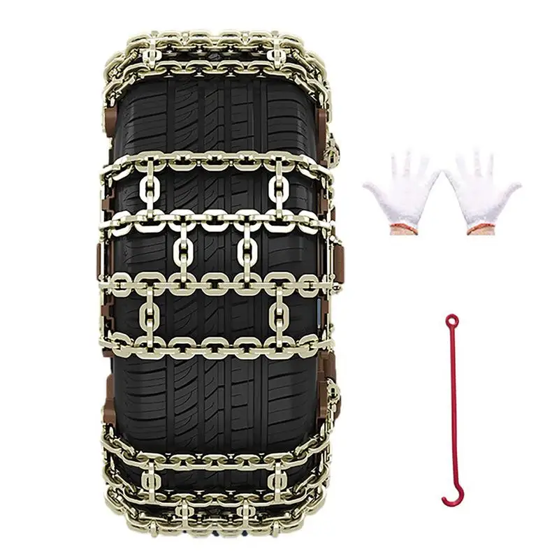 

Car Tire Snow Chains 6pcs/set Non Slip Car Tire Chains Car Accessories Universal Wheel Chains Car SUV Roadway Safety Tyre Snow