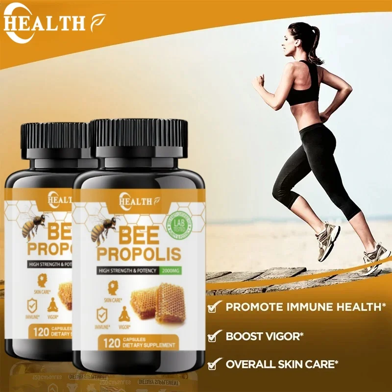 Propolis Capsules Boost Energy Immune Digestion Absorption Skin