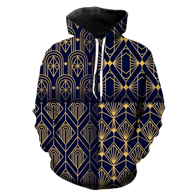 الرجعية الرجال هوديي مجردة نمط حار بيع بارد مع هود الستر بلوزات الموضة Harajuku ثلاثية الأبعاد طباعة للجنسين الهيب هوب هوديس #6