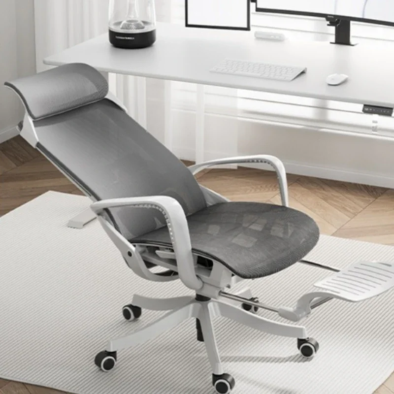

Black and white P6 computer chair, home ergonomic chair seat