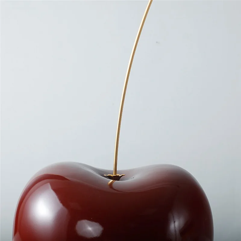 ABLU-1 PCS Claret Small Cherry Sculpture Table Decor Sculpture Accents Modern And Luxury Room Decor Sculpture
