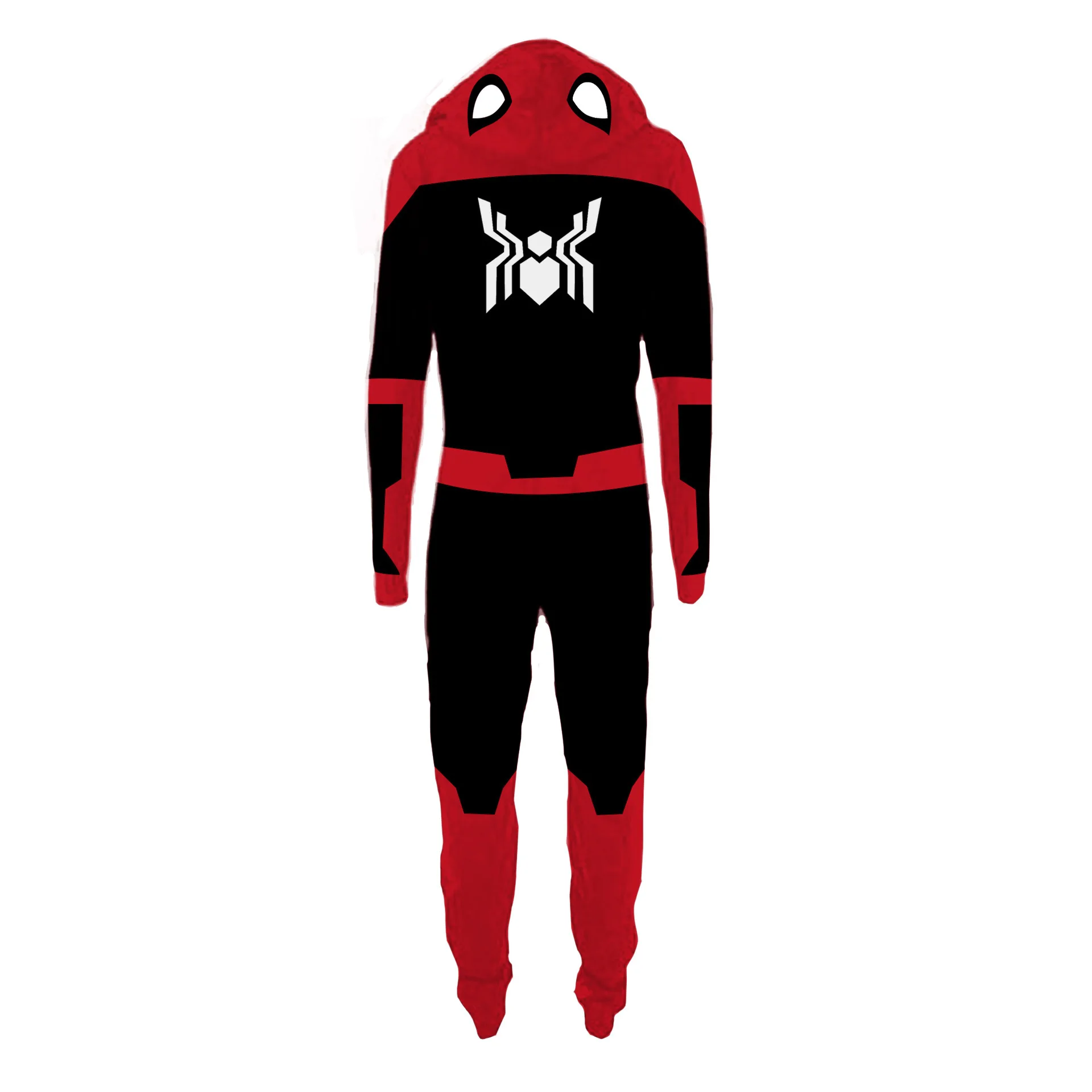 Spiderman Deadpool Jumpsuits Pajamas Cosplay Costumes Men Women Halloween Christmas Party Cartoon Sleepwear C68M153