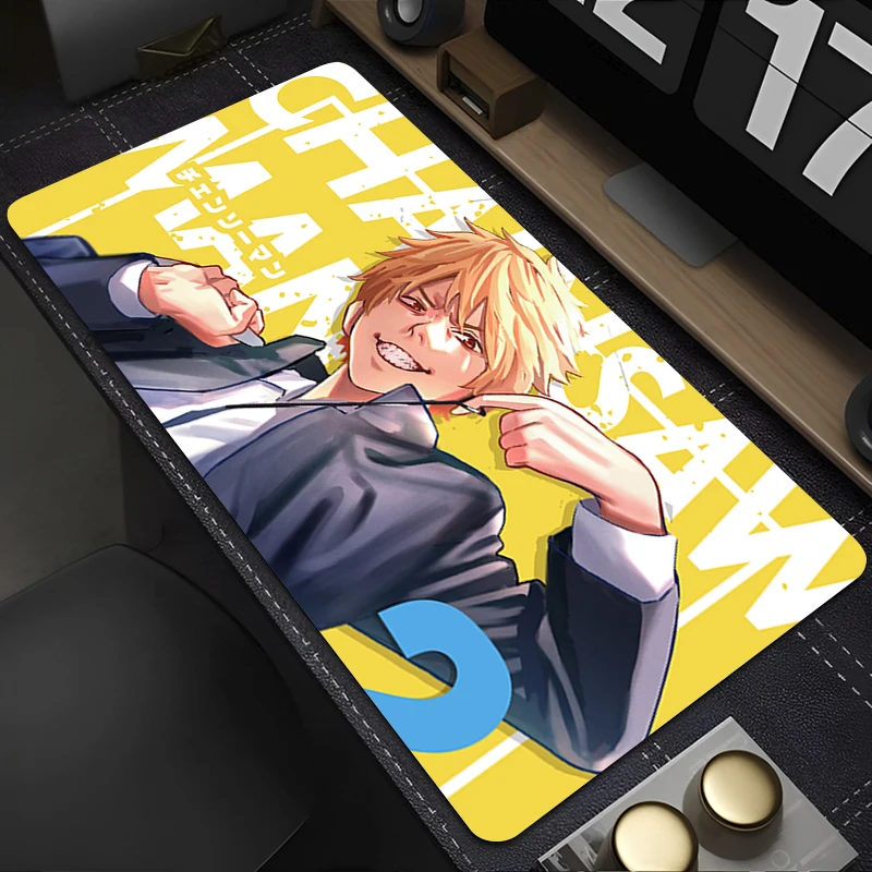 

Mousepad Laptop Mouse Pad Office PC Accessories C-chainsaw Man Denji Keyboard Pad Rubber Cup Mat Soft Mouse Mat Large Desk Mat