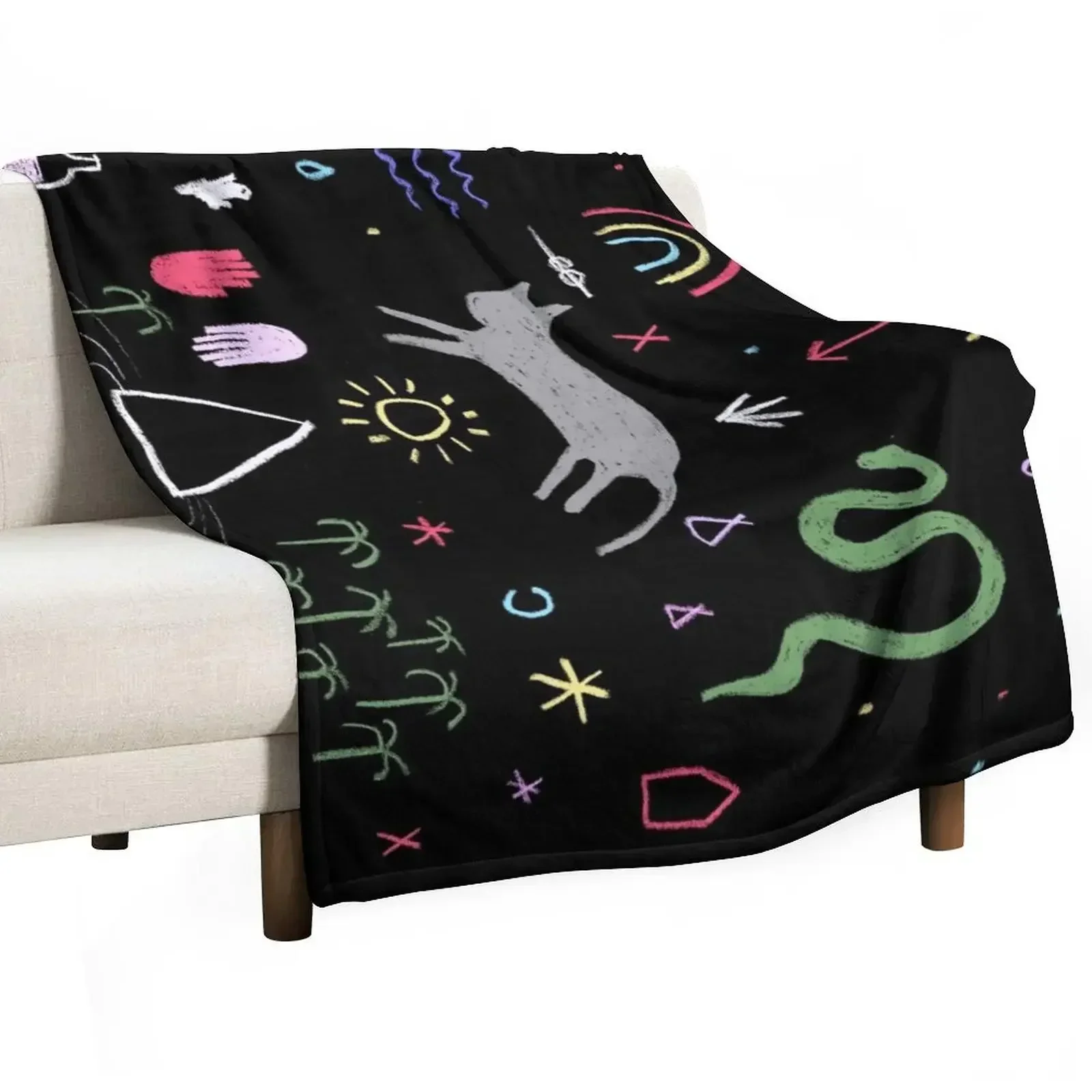 Chalk board dream scape Throw Blanket Kid'S Extra Large Throw Blankets