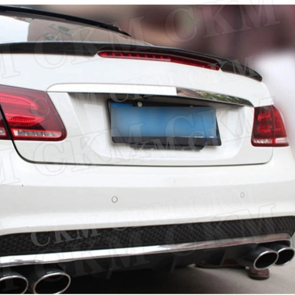 

CKMUUER for Benz E Class W207 C207 E260 E350 Coupe 2 Door 2010 - 2016 Carbon Rear Wing Spoiler Trunk Boot Lip Auto