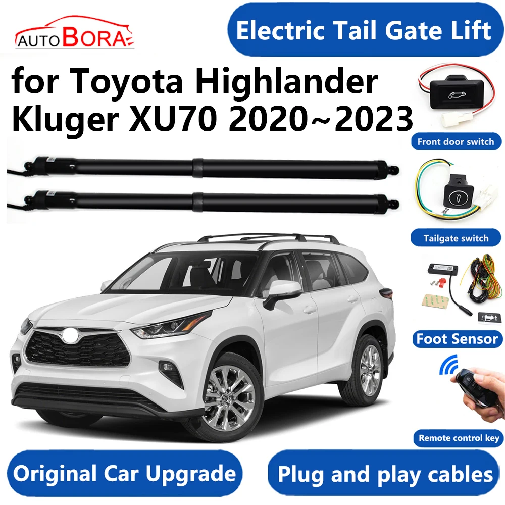 AutoBora Car Electric Tail Gate Lift System Power Liftgate Kit Auto Automatic Tailgate Opener for Toyota Highlander Kluger XU70