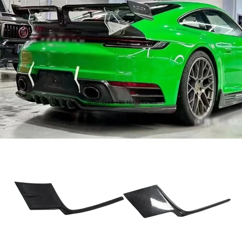 

For Carrera 992 Carbon Fiber Rear Lip Splitter Spoiler for 991 992 Rear Splitter 2020+ Bodykit
