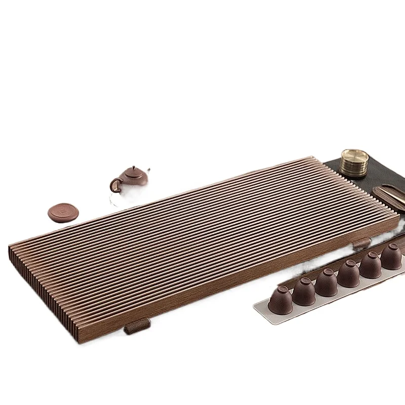 Tea tray whole solid wood tea table household simple rectangular tea sea