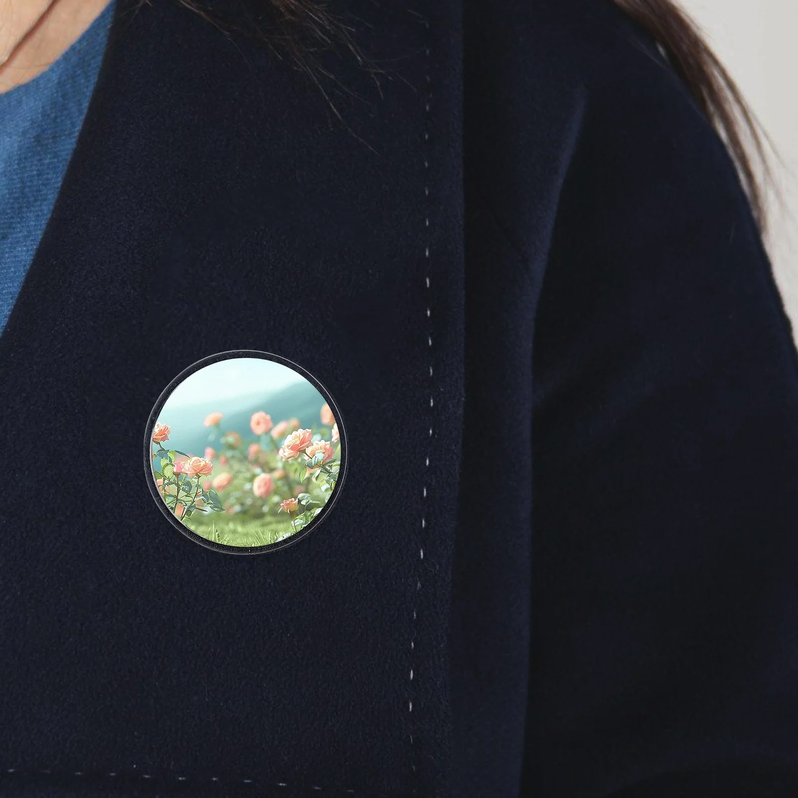 25 قطعة من دبابيس أزرار مستديرة من الأكريليك الشفاف ذاتية الصنع شارة فارغة لوازم حرفية لمشاريع الأطفال دبابيس أزرار اصنع أزرارك الخاصة