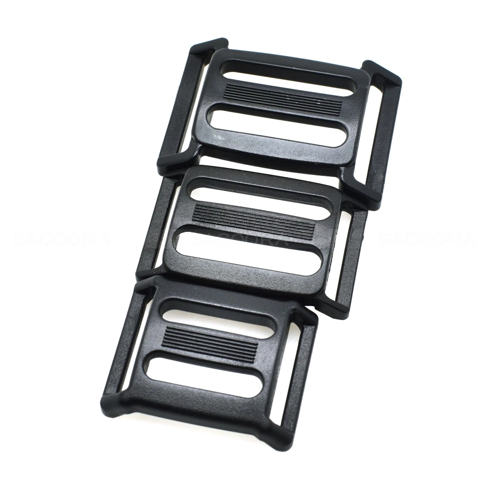 20MM 25MM Plastic Multi-function Tri-Glide Slider Adjust Arched Buckle for Ourdoor Backpack Bags Webbing