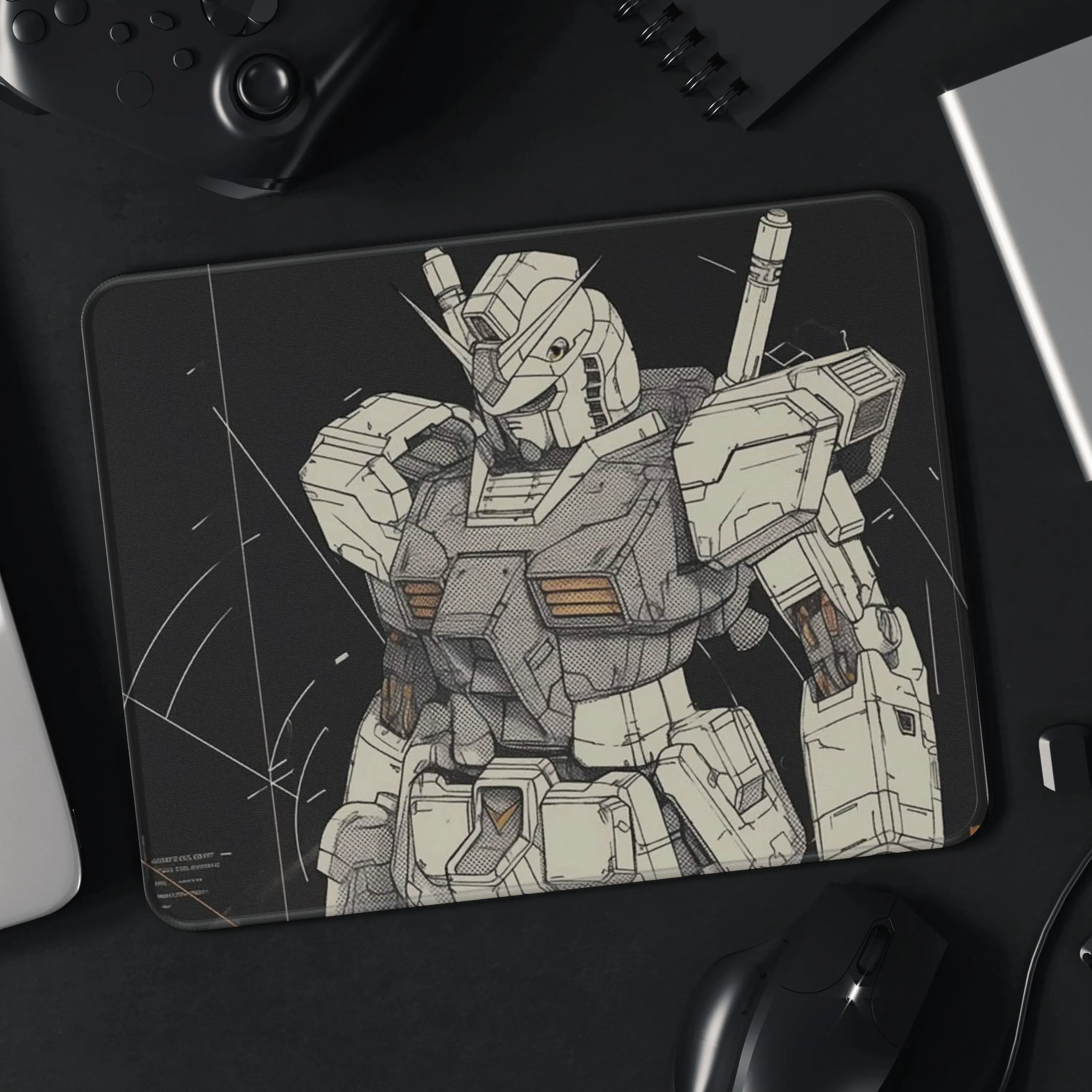 High Quality Cartoon Anime Gundam Rx78-2 Mobile Warrior Game Esports Cs Non-slip Leather Mouse Pad Boys Office Laptop Mouse Pad