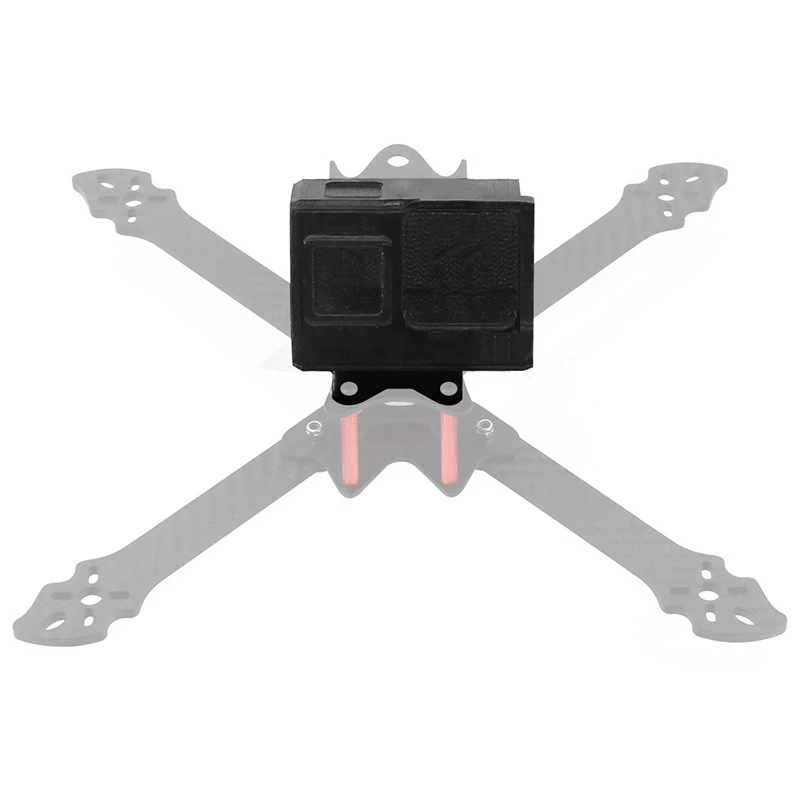 Funda protectora impresa en 3D de TPU con Base de ángulo de ajuste FPV aéreo para GoPro Hero 8 Action