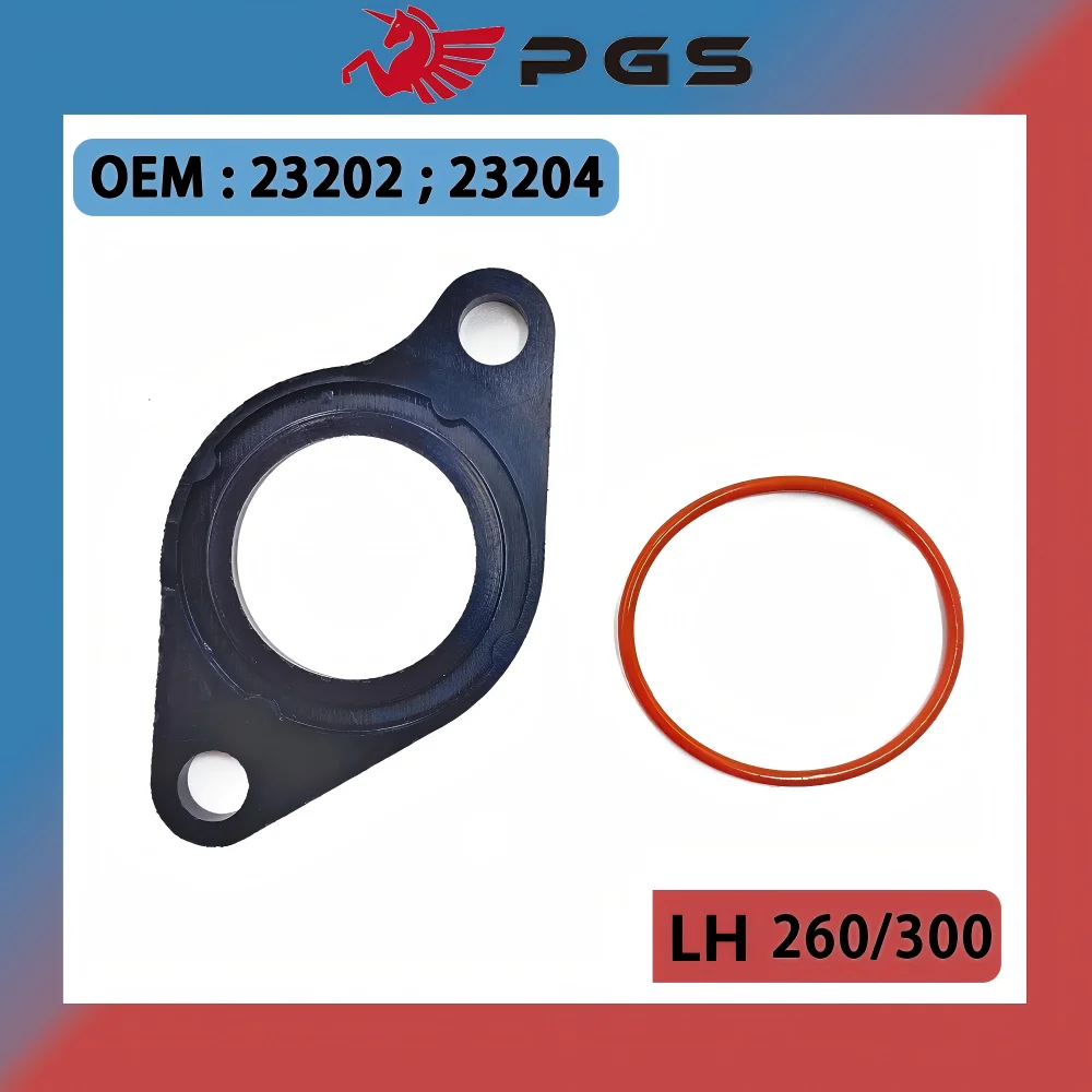 Intake Manifold Joint Gasket with O-ring 23202 23204 For Linhai 260 300 E2 300 T3b LH260 LH300 Hytrack 23202 23204