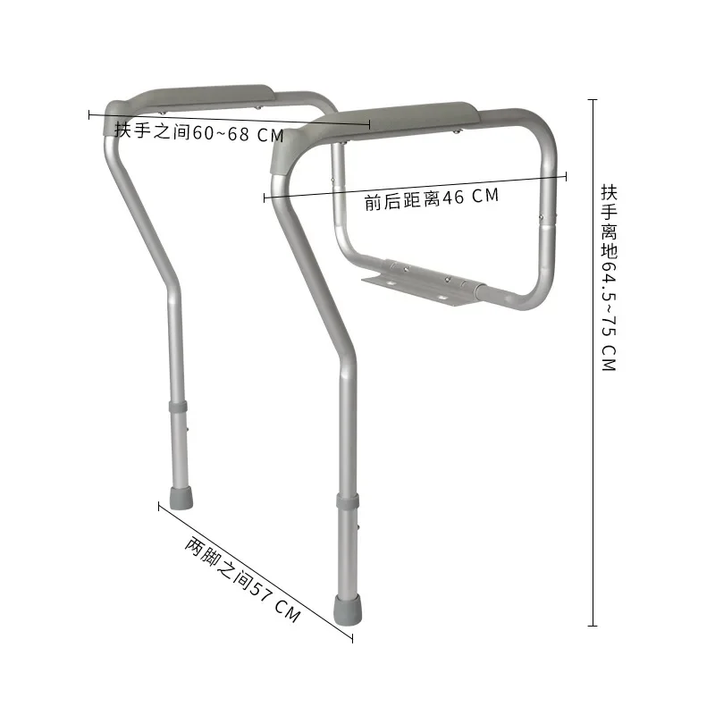 Toilet armrest frame, bathroom assist frame, elderly and pregnant women safety seat, toilet armrest, anti slip seat