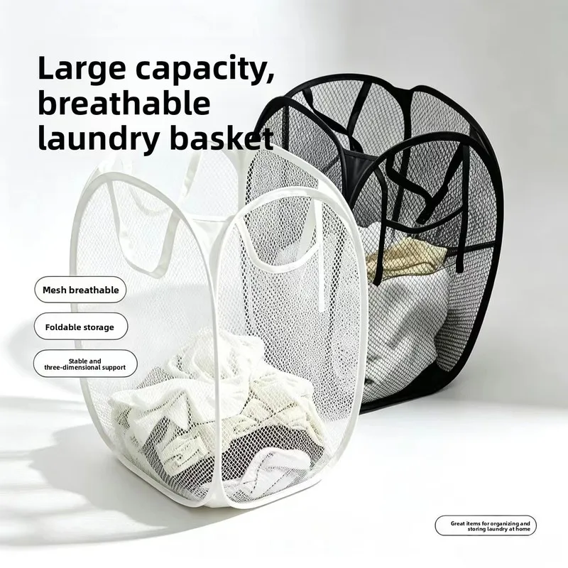 Dirty clothes hamper, bathroom storage basket, laundry basket for home use, foldable dirty clothes bin