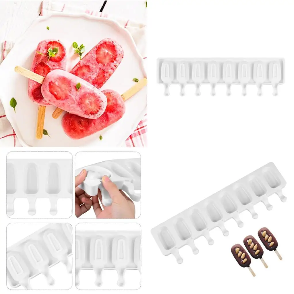 

8 полостей, антипригарная силиконовая форма для мороженого, форма для мороженого, домашние DIY формы для мороженого, формы,