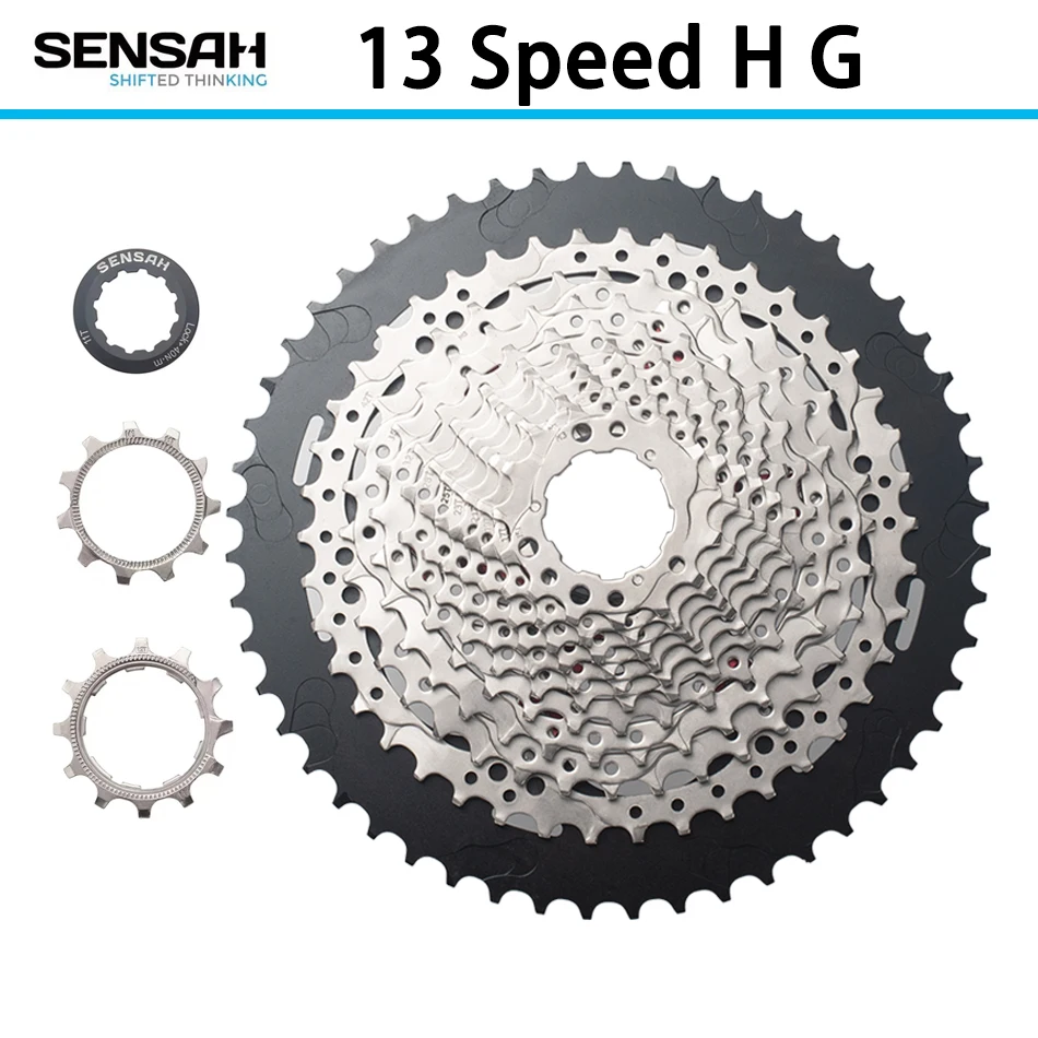 

13-скоростная кассета Sensah HG -11-46/50/52T, сверхлегкий велосипед с широким диапазоном, компонент трансмиссии MTB