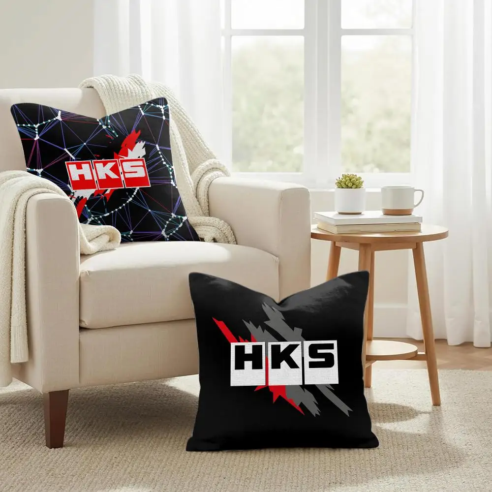 H-H-HKS Cool Luxury Cushion Cover Natural Linen Organic Fabric Double-Sided Printing Sofa Home Decor Gift Pillow Case