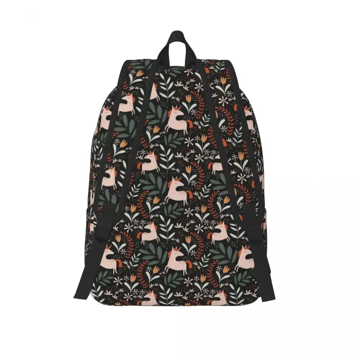 حقيبة ظهر Leaping Unicorns للرجال والنساء، حقيبة كتف عصرية للمشي لمسافات طويلة في المدرسة الثانوية، حقيبة كتف لطيفة بنمط لطيف للكمبيوتر المحمول هدية #3