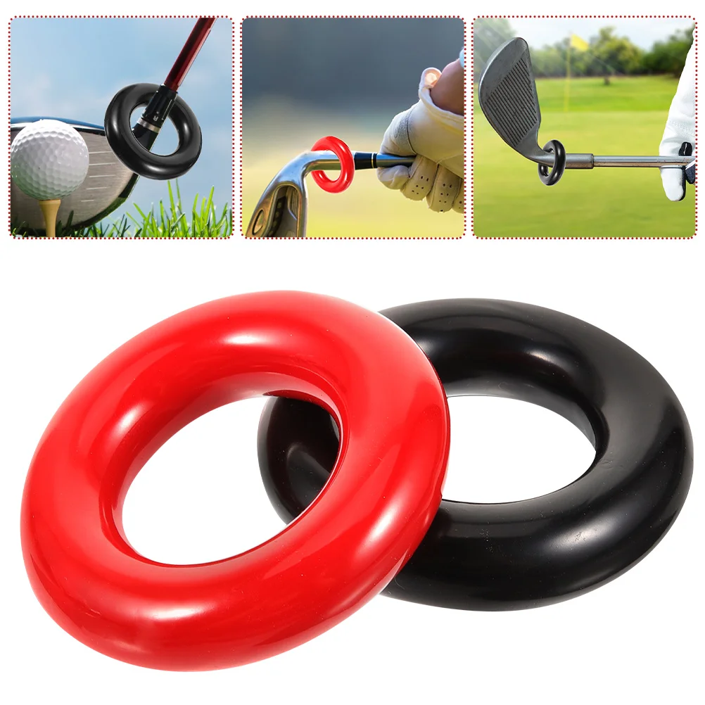 2 Pcs Club Weighted Ring Golf Accessories Swing Golfing Golfs Training Aid Clubs Iron Supplies Round