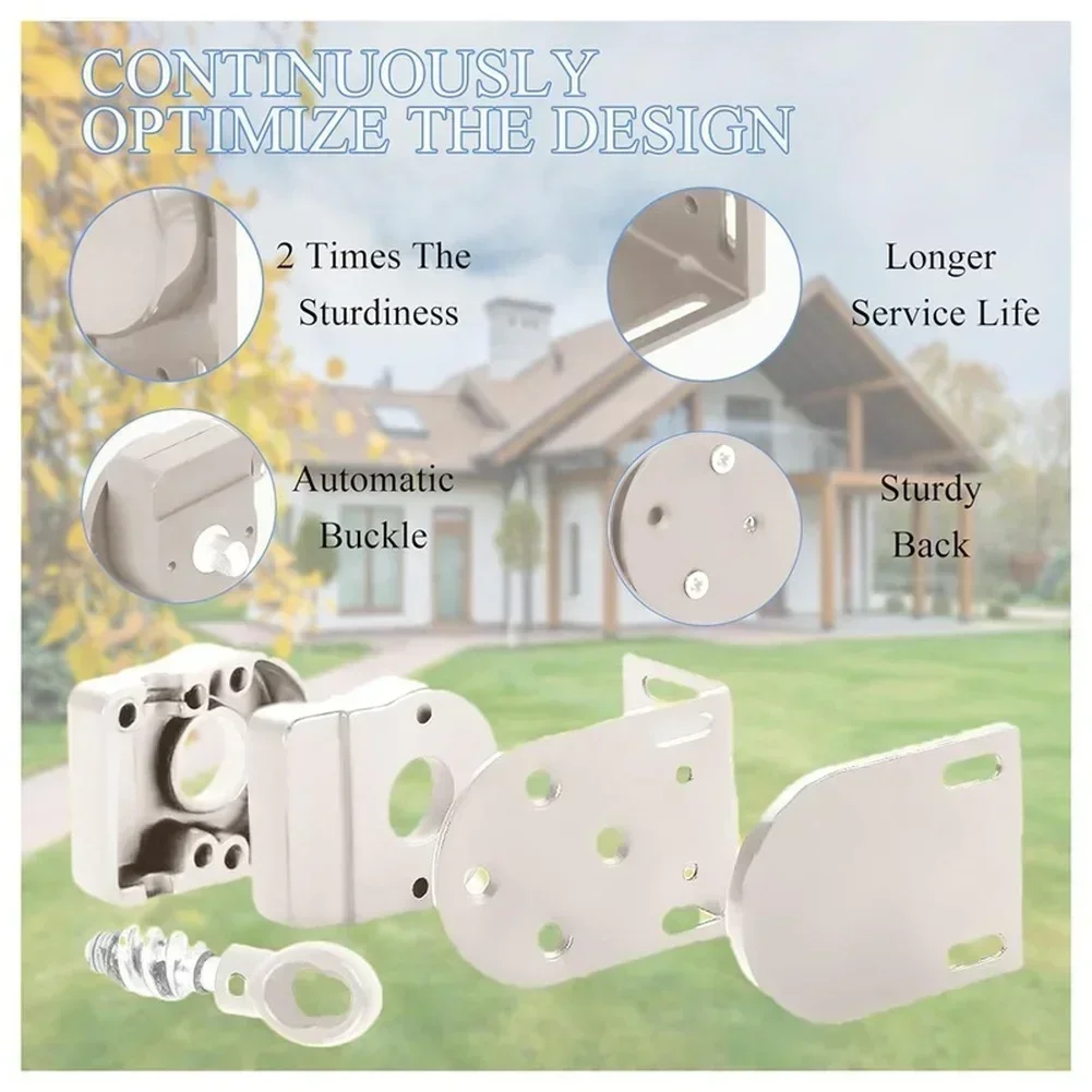 Outdoor Windproof Roller Blind Bracket Adjustable Slider Hardware Kit   Weatherproof For Stable Exterior Curtain Mounting