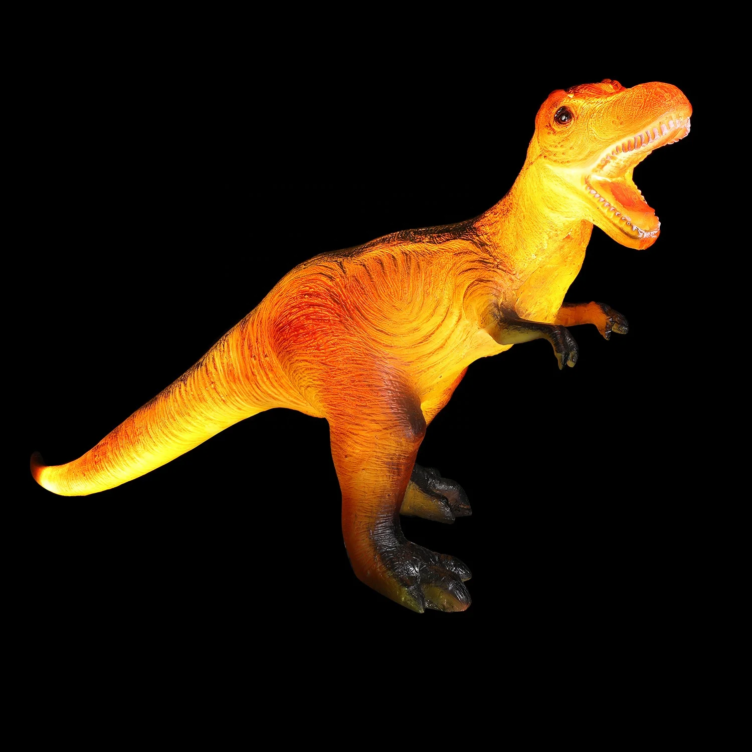 Outdoor Park Garden Decoration Fiberglass Dinosaur Sculpture Light Waterproof IP65