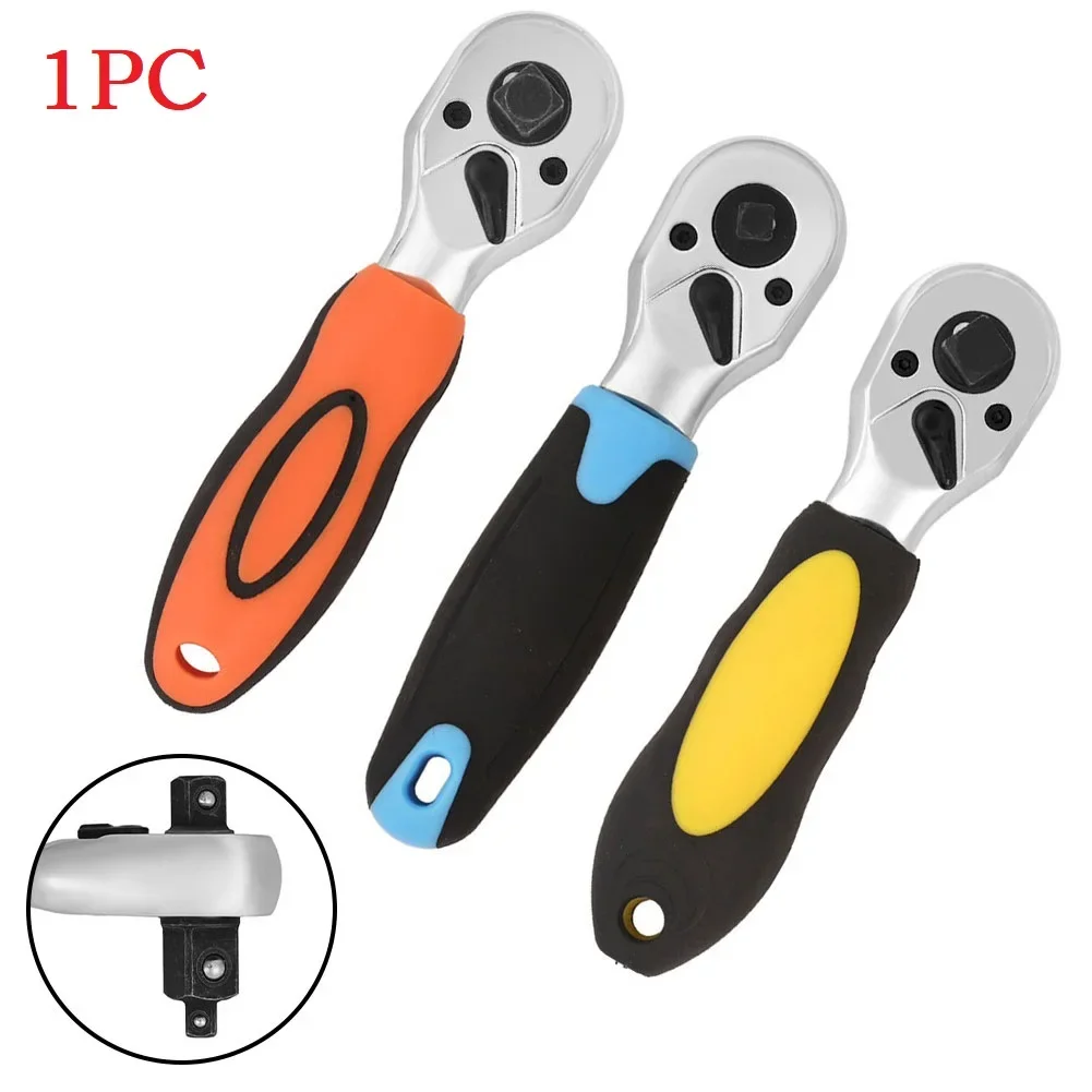 

1pc 1/4 3/8 1/2inch Ratchet Wrench 72 Teeth Socket Wrench Tools Double-headed Wrench Repair Tools For Workshop