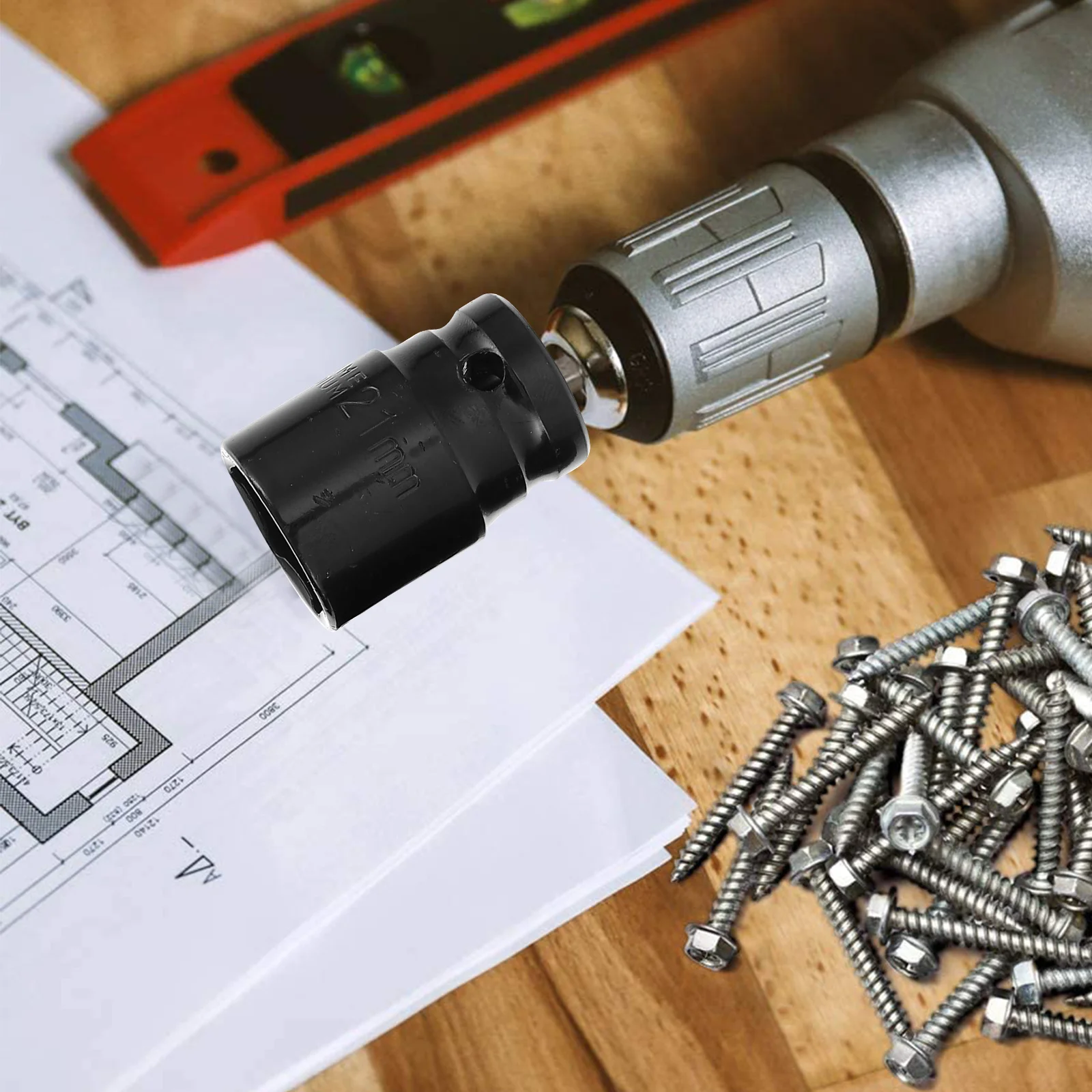 

8Pcs Pneumatic Electric Wrench Impact Socket Set Hexagon Drive Socket Chrome Vanadium Steel Durable Air Sockets