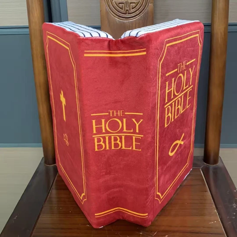 Anime Holy BIBLE Book Plush Toys BIBLE Soft Stuffed Dolls Home Sofa Decoration Pillow Kids Birthday Christmas Gift