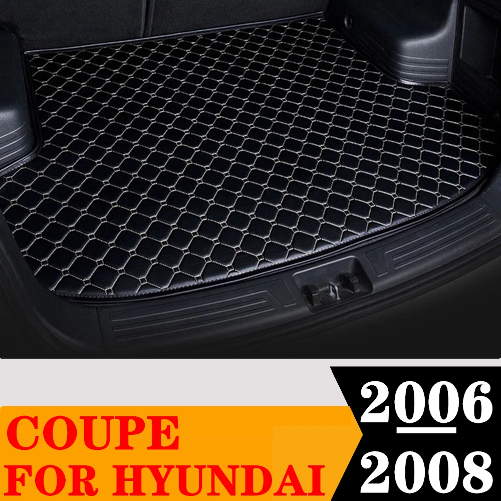 

Коврик для багажника автомобиля для HYUNDAI Coupe 2006 2007 2008, задний коврик для груза, поднос для багажника, защитный коврик для багажа, коврик, внутренние автозапчасти