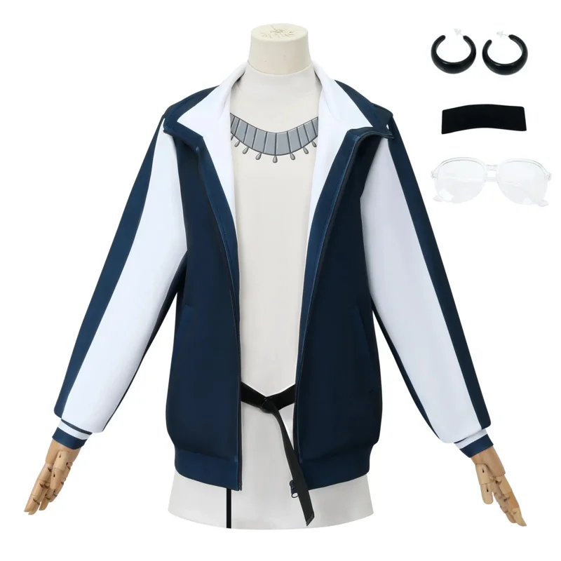 2024 New Anime Metallic Rouge Naomi Ortman Cosplay Costume Earrings Sportswear Coat Daily Uniform Woman Sexy Carnival Party Suit