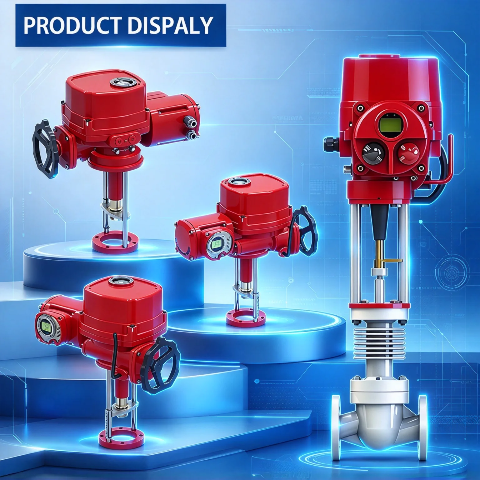 Linear Electric Actuator Modbus Profibus Hart Communication Moisture Proof Heater Terminal Position Indicator For Power Plant
