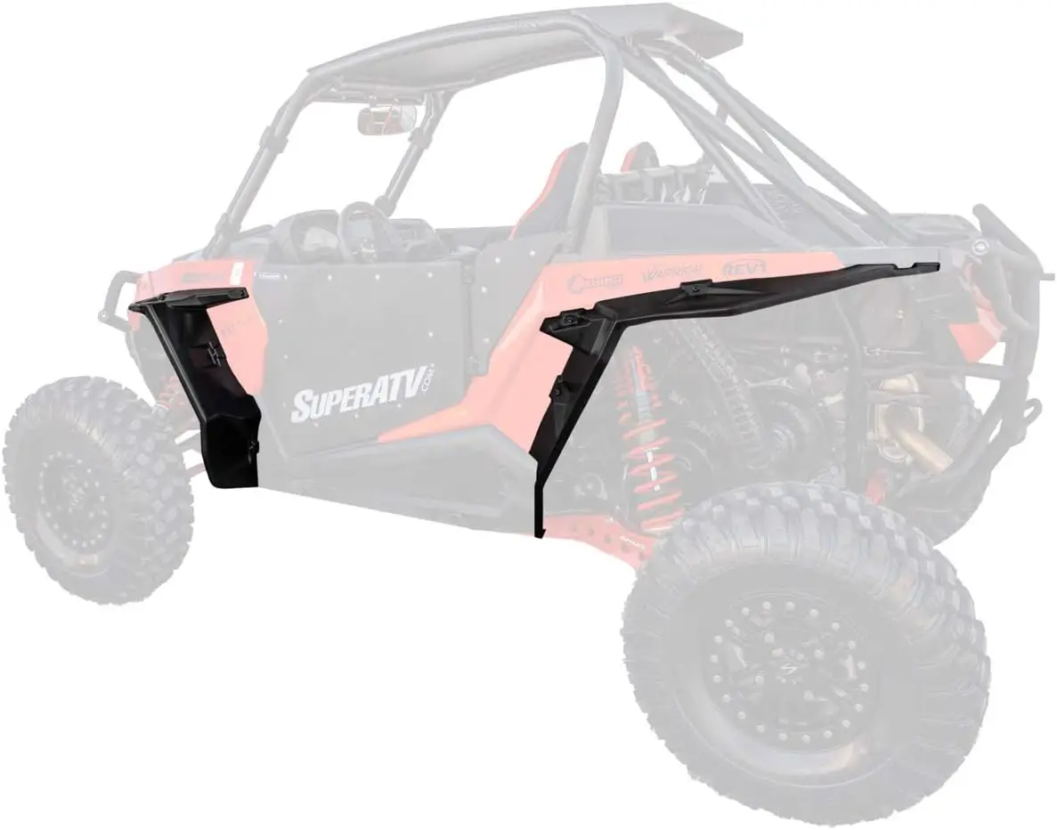 Full Set Front & Rear Heavy-Duty Fender Flares Mud Guards for 2016+ Polaris RZR XP Turbo/4 Turbo S