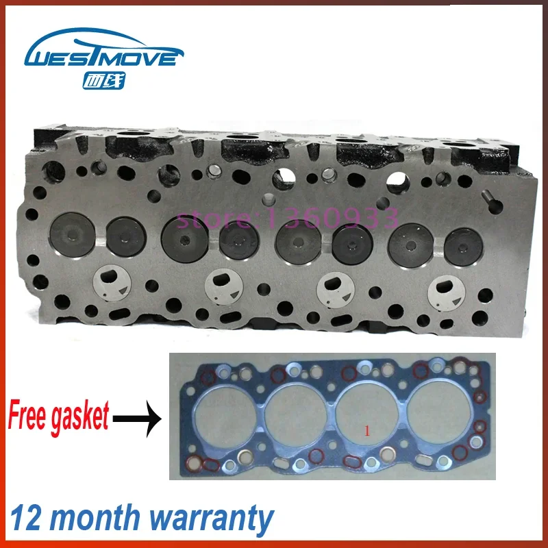 مجموعة رأس الأسطوانة الكاملة ، لتويوتا Hi-Lux 2400 Dyna Hi-Ace 2.4 D TD 2446cc 8v 98- engine : 2LT II 2L 11101-54160 909156