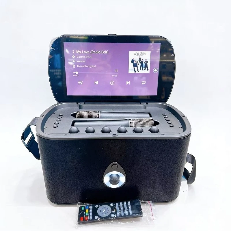 Portable microphone Karaoke audio integrated microphone speaker outdoor display k song