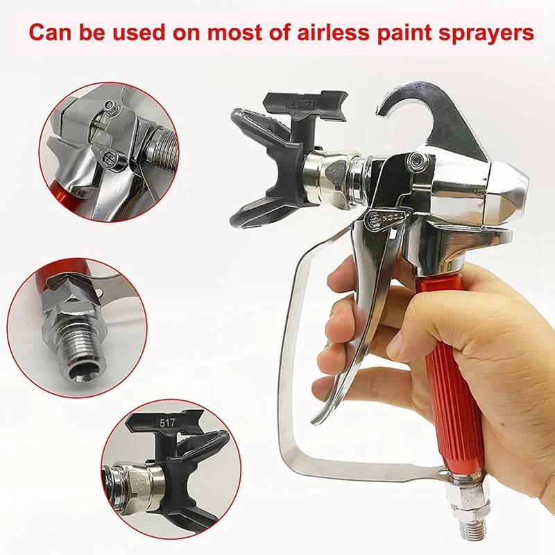 Airless Paint Sprayer With 2Pcs Paint Spray Tip (315,517) And Nozzle Guard + 2Pcs Airless Spray Filter For Pump Sprayer