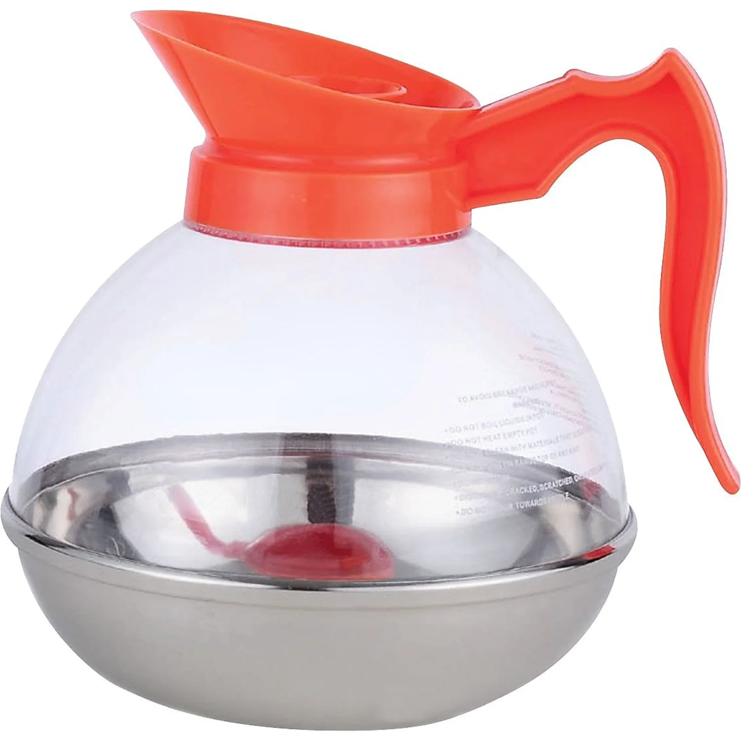 Coffee Decanter 12-Cup Stainless Steel/Polycarbonate-Decaffeinated-Automatic Drip Makers