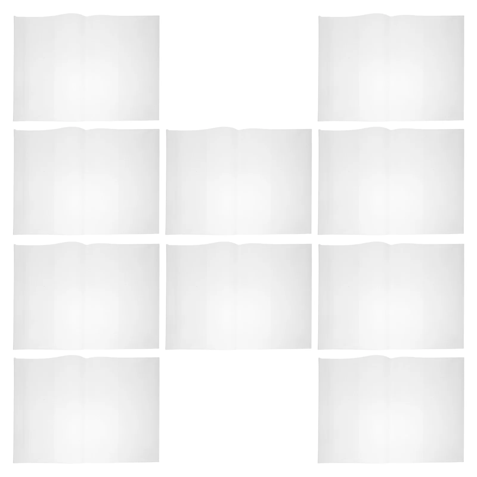 10pcs Book Cover Protector Clear 16K Plastic Book Covers For Textbooks Hardcover School Library Use Waterproof Dustproof