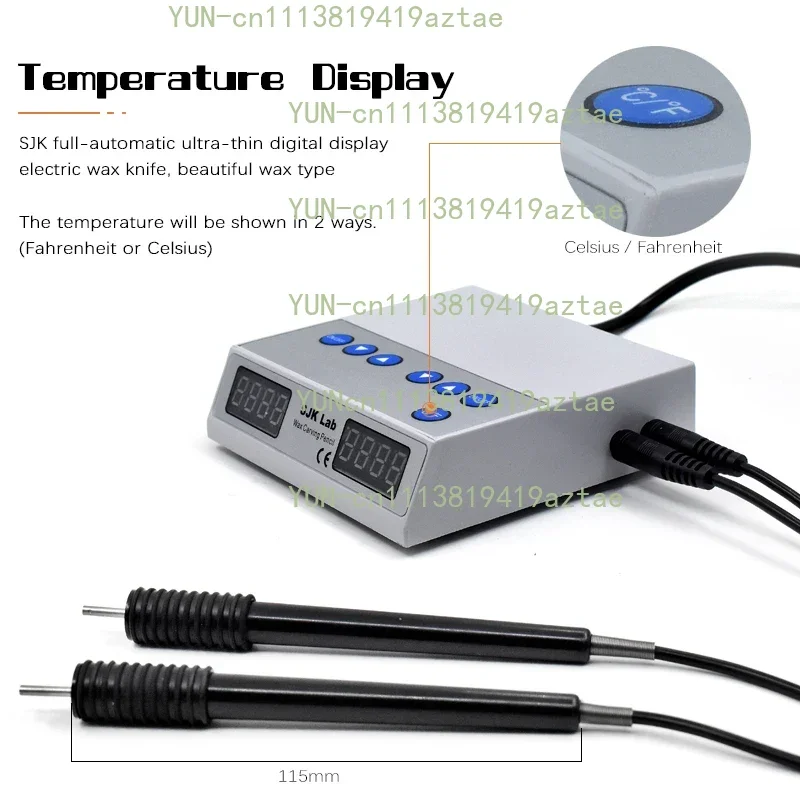 T Lab Electric Wax Waxer Carver Contains Double Carving Pen Carving Wax Knife Lab Electric Wax Caring Kit for Labs