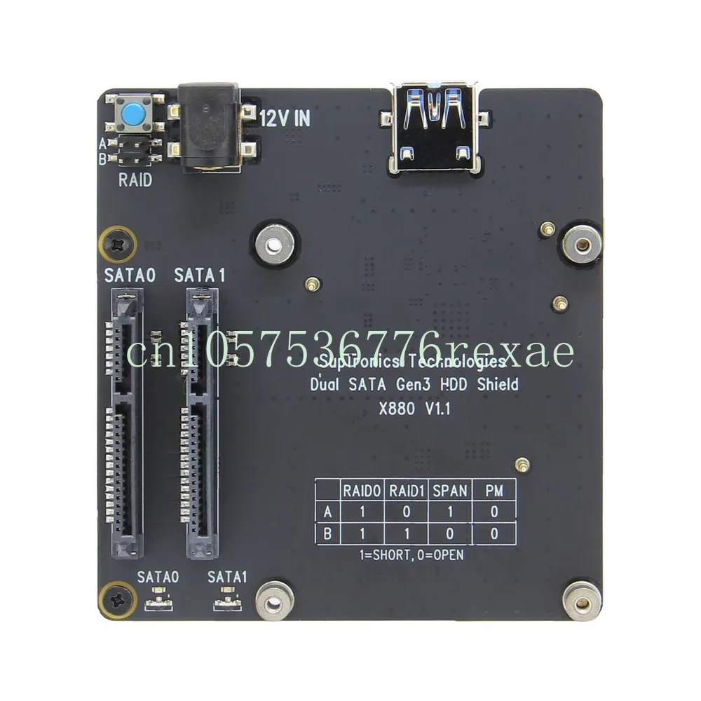 

Expansion Board X880 2.5-Inch 3.5-Inch Can Be Matched At Will 4 Dual SATA Interface Hard Disk Storage