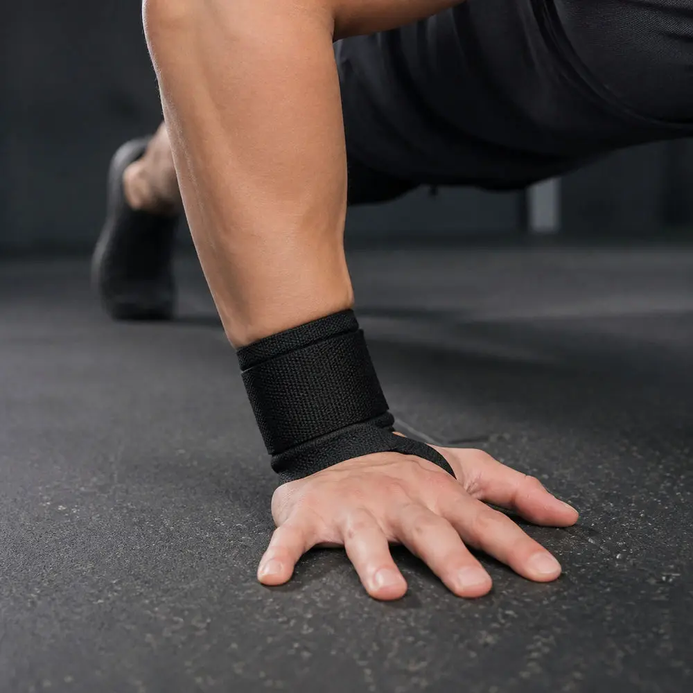 Weightlifting Wrist Wraps Non Slip Adjustable Compression Support Straps Strength Training Deadlift Push Up Fitness Accessories